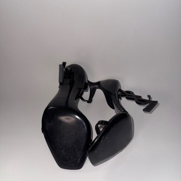 Saint Laurent Opyum 110 YSL Logo-Heel Sandals with Black Hardware - Picture 5 of 6